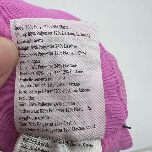 Cotton On Body Strappy Sports Crop Neon Orchid Womens Size XS - Picture 8 of 8